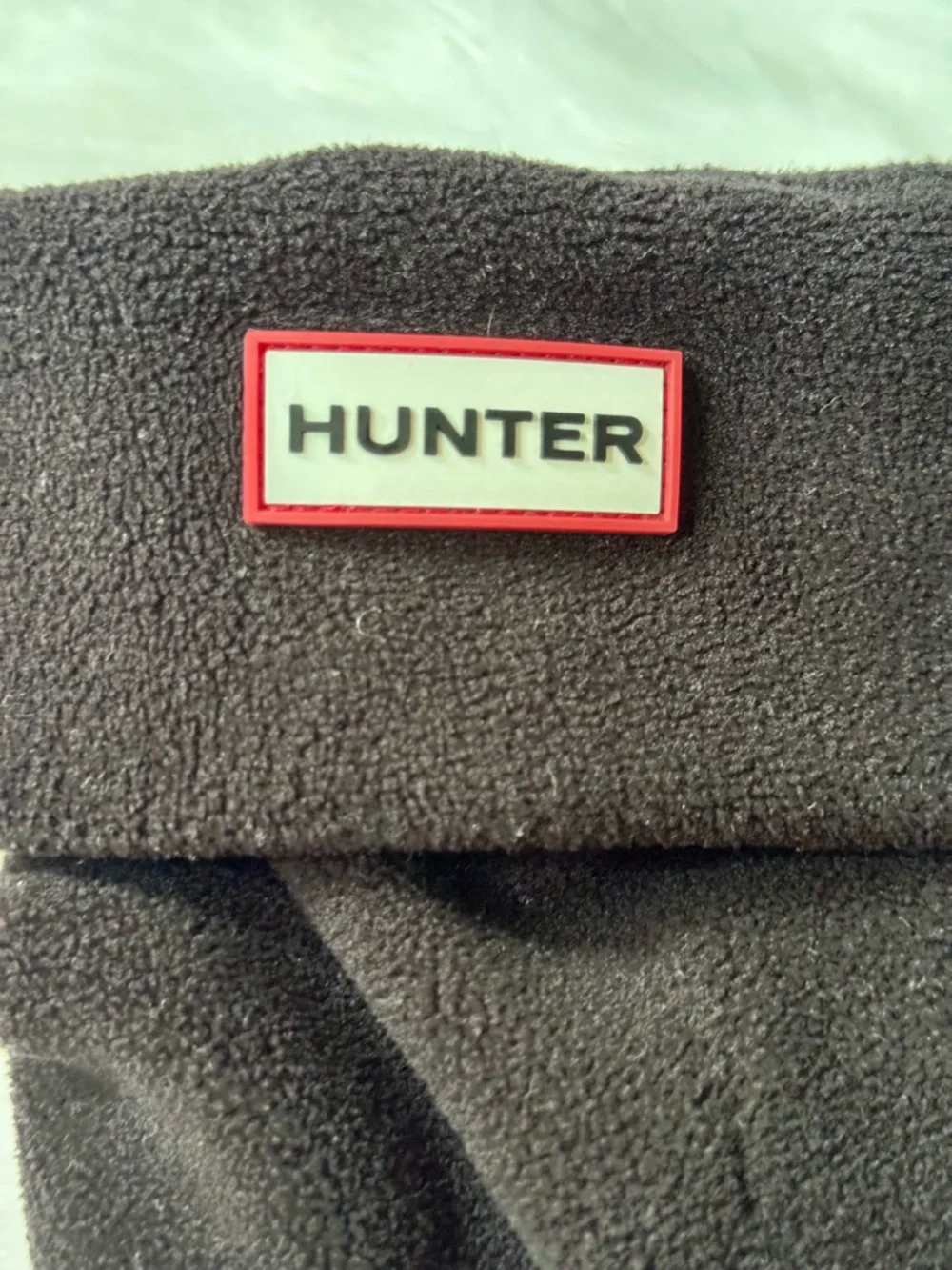 Hunter‎ Original Short Fleece Welly Boot Socks Black Large